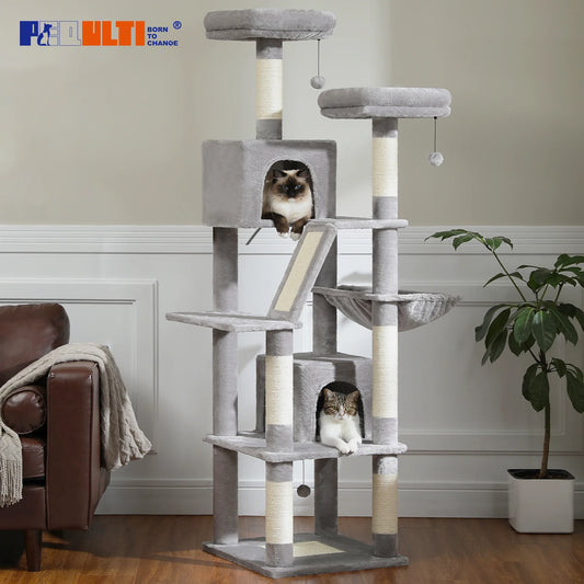 Large Multi-Level Cat Tree Tower for Indoor Cats