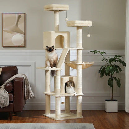 Large Multi-Level Cat Tree Tower for Indoor Cats