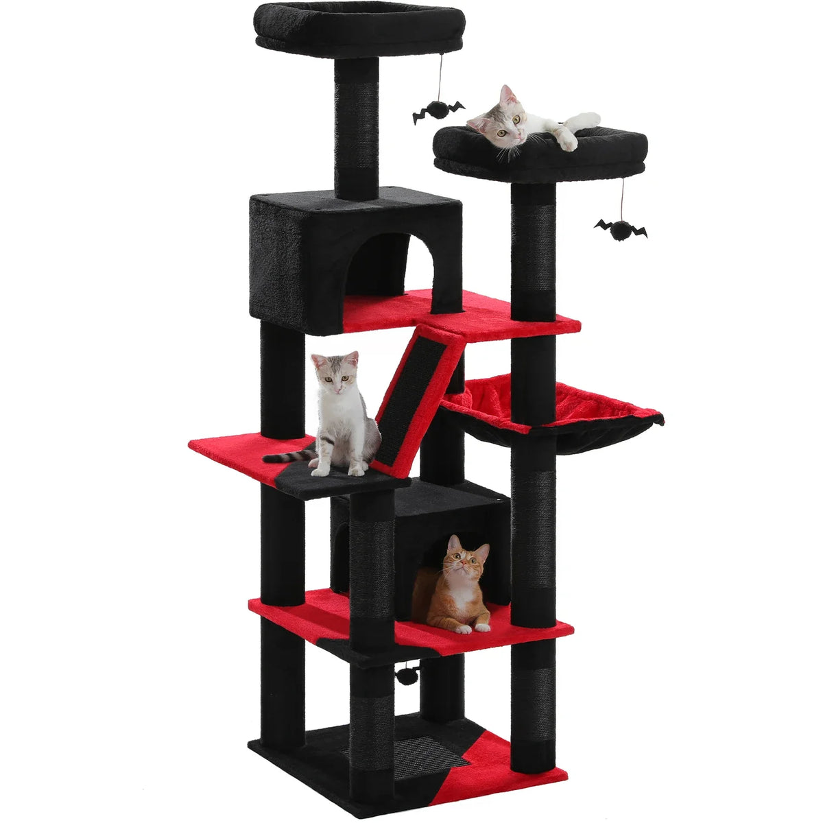 70.9 in, 2 Condos – Black & Red