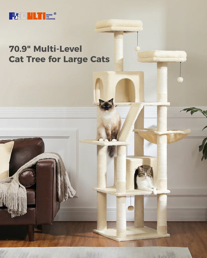 Large Multi-Level Cat Tree Tower for Indoor Cats