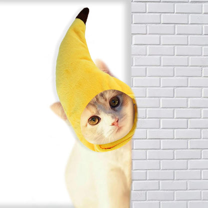 Banana Cat Hat soft adjustable cat costume (photo 1 of 7)