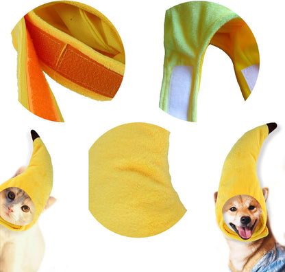 Banana Cat Hat soft adjustable cat costume (photo 3 of 7)