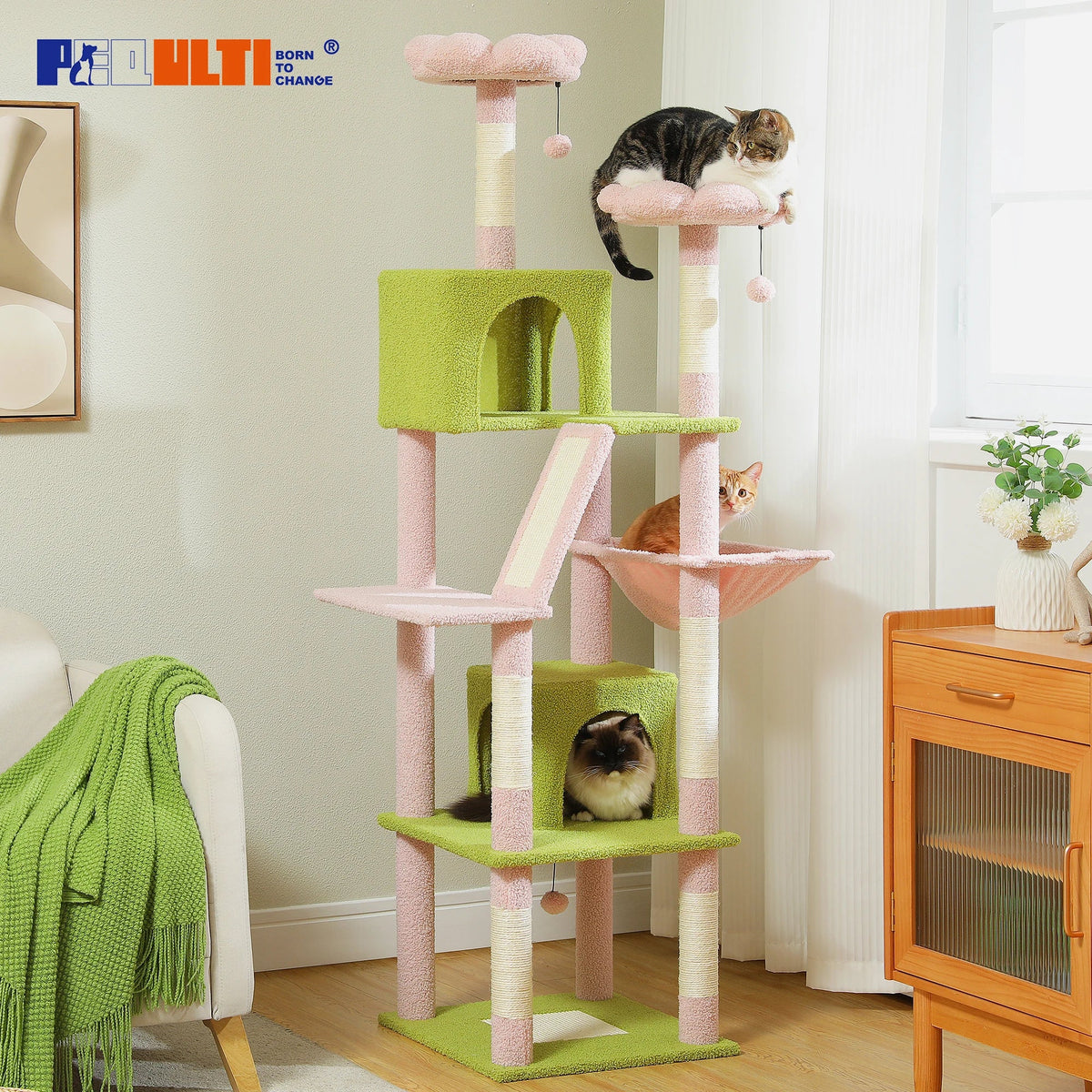 Large Multi-Level Cat Tree Tower for Indoor Cats