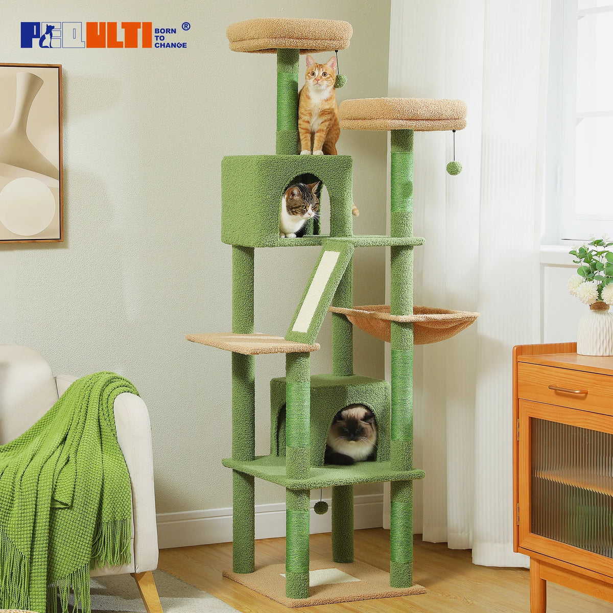 Large Multi-Level Cat Tree Tower for Indoor Cats