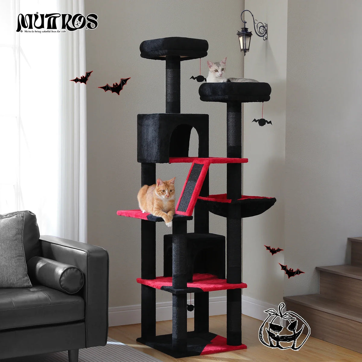 Large Multi-Level Cat Tree Tower for Indoor Cats