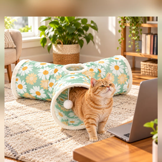 Cat tunnel video